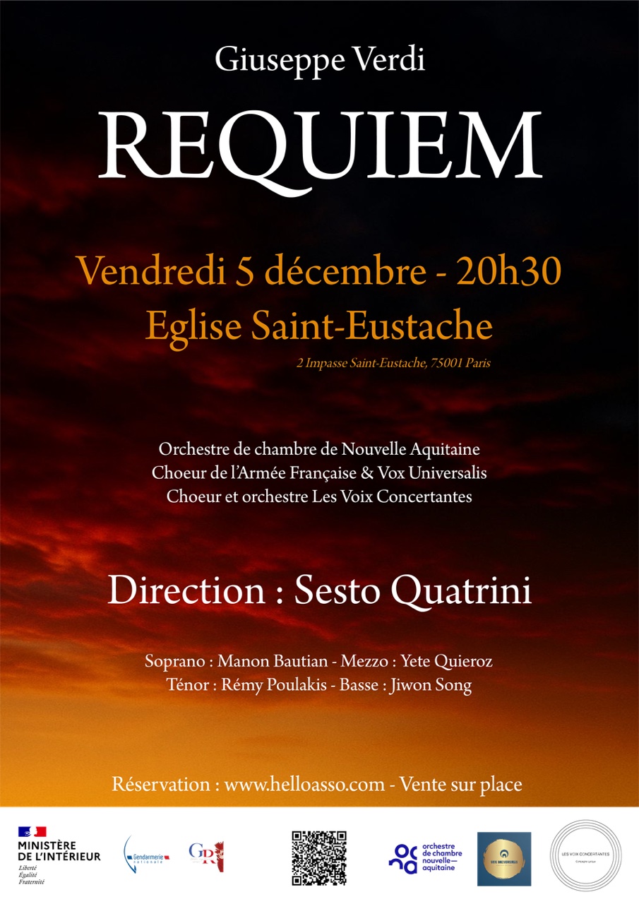 Affiche Requiem de Verdi